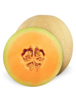 Sugar Kiss Melon on white background